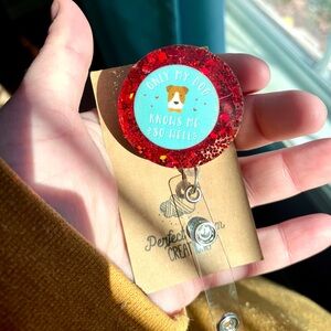 Only My Dog Knows Me So Well Resin Handmade Badge Reel